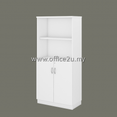 Q-YOD17-WH SEMI SWINGING DOOR MEDIUM CABINET